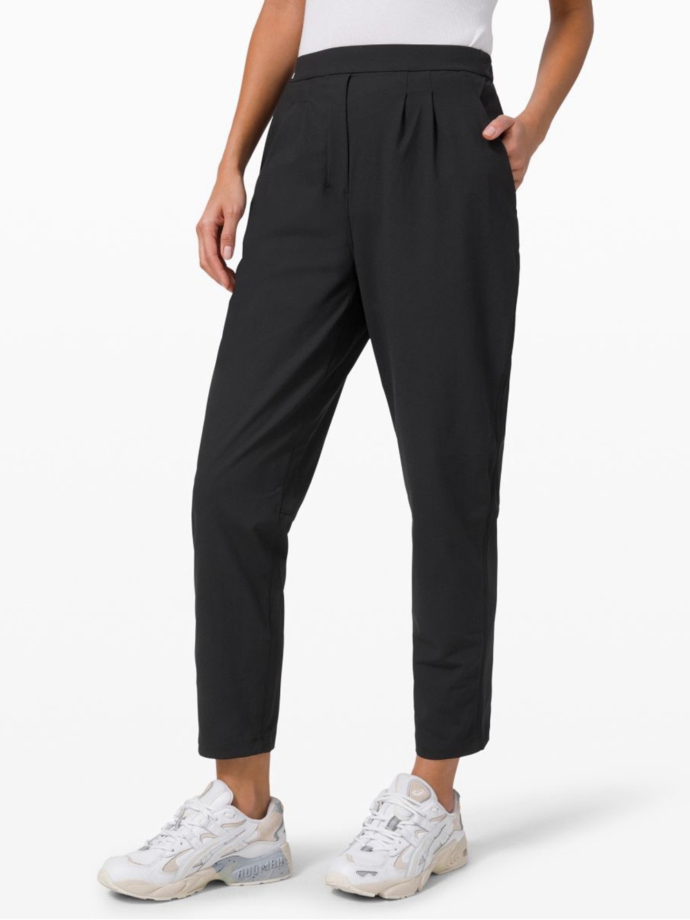 lululemon athletica Black Women's Pleated Straight-Leg Pants